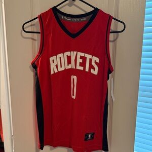 Fanatics Red and Black Rockets Kids Jersey